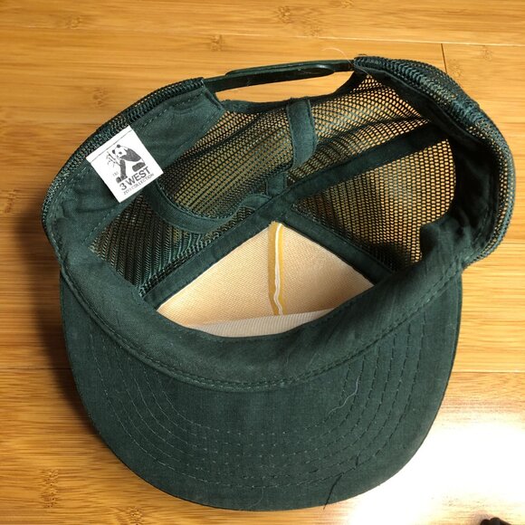 Vintage 1983 Smokey Bear Plush Trucker Mesh Baseball Hat Cap Snapback 80s USA - Picture 4 of 10